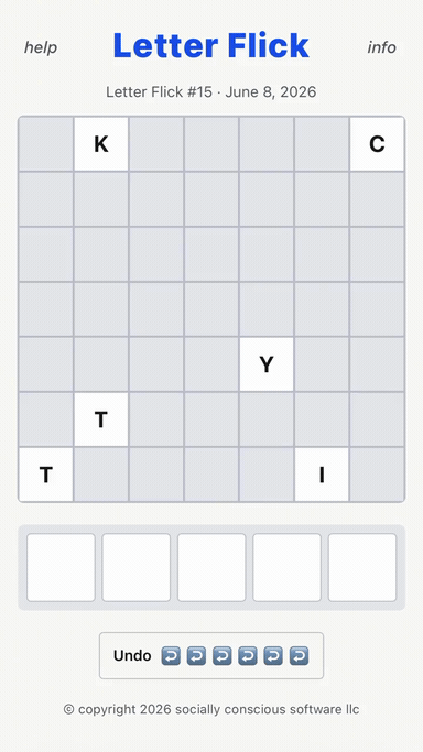 Letter Flick hero
