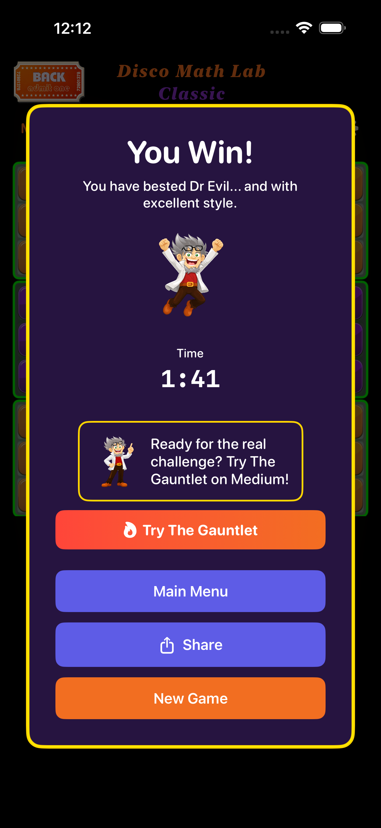 Dr Evil's Math Challenge screenshot 10